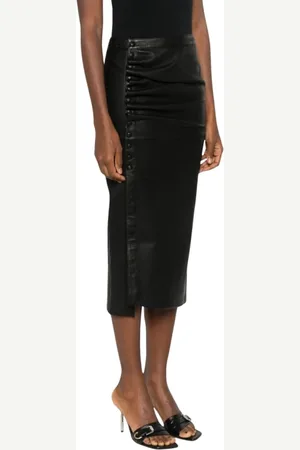 Paco rabanne Dames, Rokken, Zwart, Maat: M