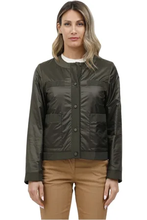 Aspesi Dames, Jassen, Groen, Maat: S Nylon