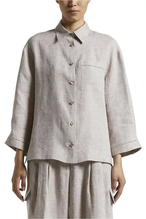 PESERICO SIGN Dames, Blouses & Shirts, , Maat: XS Linnen