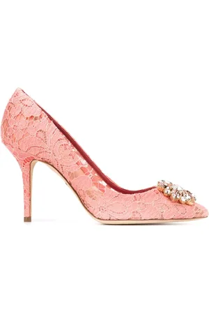 Dolce & Gabbana Dames, Schoenen, Roze, Maat: 37 EU Nylon
