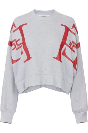 Elisabetta Franchi Dames, Sweatshirts & Hoodies, Grijs, Maat: S Katoen