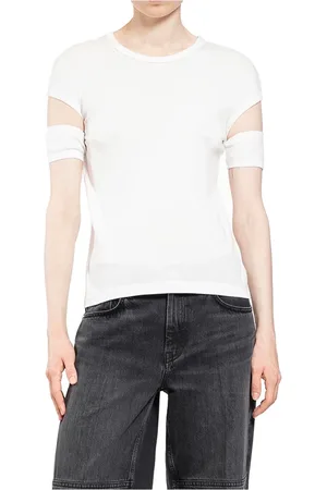 Helmut Lang Dames, Tops, Wit, Maat: M Katoen