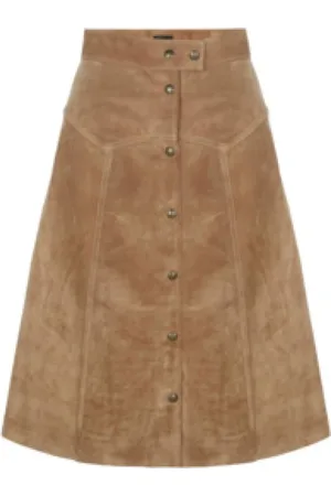 Belstaff Dames, Rokken, Bruin, Maat: S Taf
