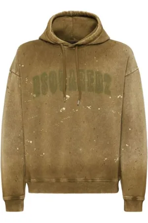 Dsquared2 Heren, Sweatshirts & Hoodies, Bruin, Maat: M