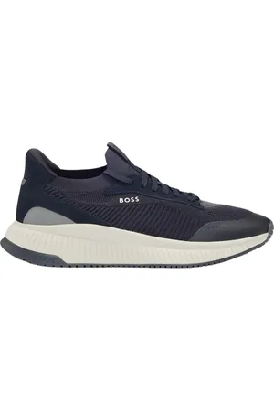 HUGO BOSS Heren, Schoenen, Blauw, Maat: 41 EU Leer