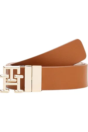 Tommy Hilfiger Dames, Accessoires, Bruin, Maat: 90 CM Leer