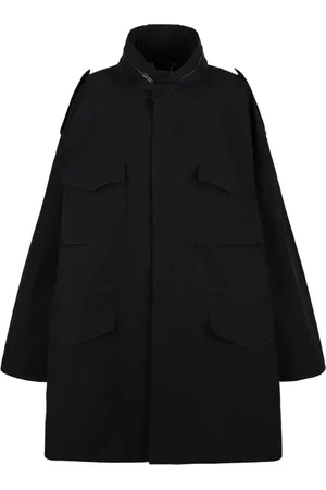Maison Margiela Dames, Mantels, Zwart, Maat: XS Katoen