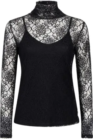 Jansen Amsterdam Dames, Tops, Zwart, Maat: 2XL