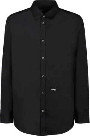 Dsquared2 Heren, Overhemden, Zwart, Maat: M Katoen