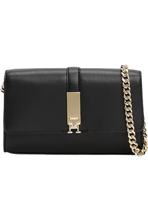 Tommy Hilfiger Dames, Tassen, Zwart, Maat: ONE Size Leer