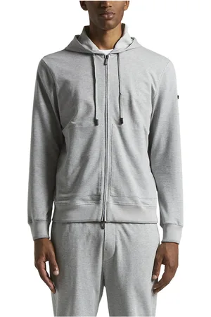 PESERICO SIGN Heren, Sweatshirts & Hoodies, Grijs, Maat: 2XL Katoen