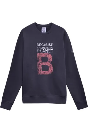 ECOALF Heren, Sweatshirts & Hoodies, Blauw, Maat: S Katoen
