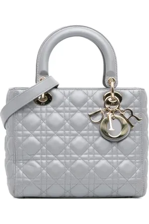 Dior Dames, Pre-owned, Grijs, Maat: ONE Size Leer