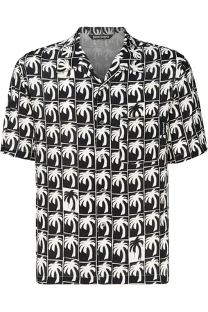 Palm Angels Heren, Overhemden, Zwart, Maat: L