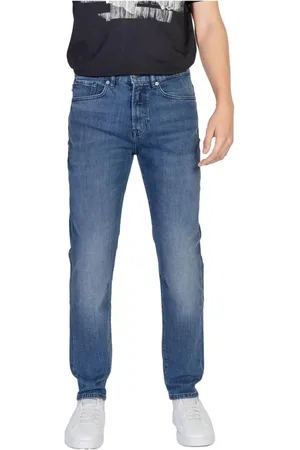 HUGO BOSS Heren, Jeans, Blauw, Maat: W38 L28 Katoen