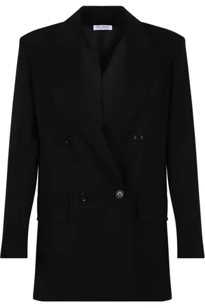 Max Mara Dames, Jassen, Zwart, Maat: XS Wol