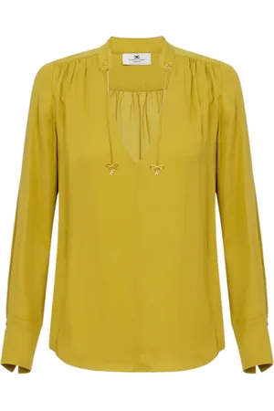 Elisabetta Franchi Dames, Blouses & Shirts, Groen, Maat: L