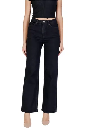 VERO MODA Dames, Jeans, Zwart, Maat: W30 L32 Katoen