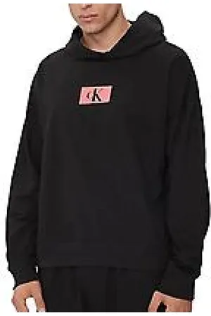Calvin Klein Heren, Sweatshirts & Hoodies, Zwart, Maat: L