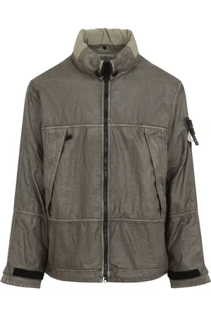 Stone Island Heren, Jassen, Groen, Maat: L Linnen