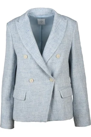 ELEVENTY Dames, Jassen, Blauw, Maat: L Katoen