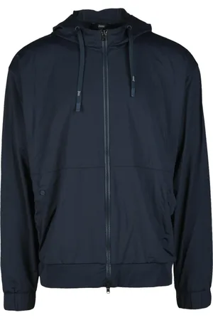 HERNO Heren, Sweatshirts & Hoodies, Blauw, Maat: 2XL Polyamide
