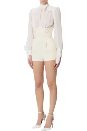 Elisabetta Franchi Dames, Jumpsuits & Playsuits, Wit, Maat: L