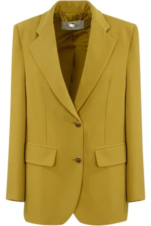 Elisabetta Franchi Dames, Jassen, Groen, Maat: XS Poliester
