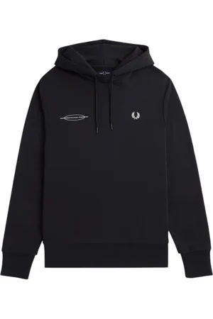 Fred Perry Heren, Sweatshirts & Hoodies, Zwart, Maat: 2XL