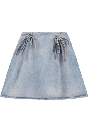Msgm Dames, Rokken, Blauw, Maat: 3XS Denim