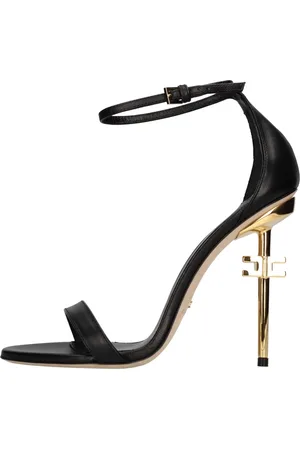 Elisabetta Franchi Dames, Schoenen, Zwart, Maat: 36 EU Leer