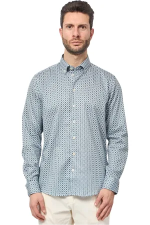 Bugatti Heren, Overhemden, Blauw, Maat: 4XL Katoen