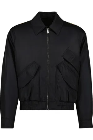 VERSACE Heren, Jassen, Zwart, Maat: M Nylon