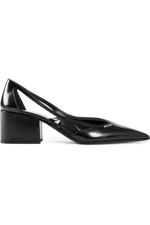 Prada Dames, Schoenen, Zwart, Maat: 39 EU Leer