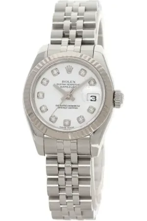 Rolex Dames, Pre-owned, Wit, Maat: ONE Size