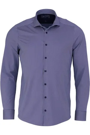 Hatico Heren, Overhemden, Blauw, Maat: XS