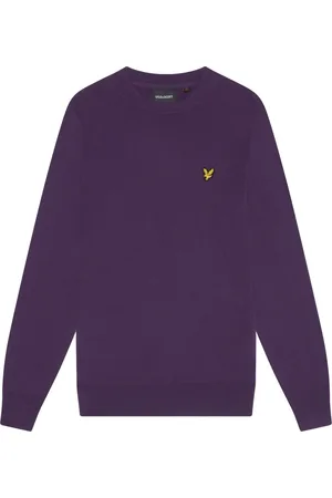 Lyle & Scott Heren, Truien, Paars, Maat: XL Katoen