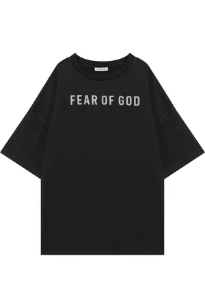 FEAR OF GOD Heren, Tops, Zwart, Maat: L Katoen