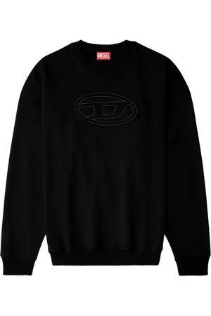 Diesel Heren, Sweatshirts & Hoodies, Zwart, Maat: L Katoen