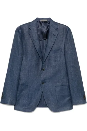 corneliani Heren, Jassen, Blauw, Maat: 3XL Linnen