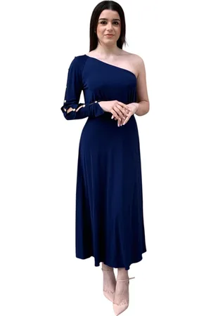 Elisabetta Franchi Dames, Jurken, Blauw, Maat: S