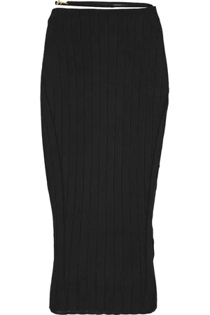 Jacquemus Dames, Rokken, Zwart, Maat: XS Viscose