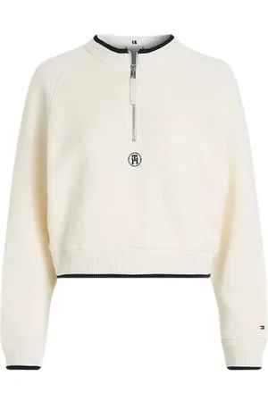 Tommy Hilfiger Dames, Truien, Wit, Maat: L