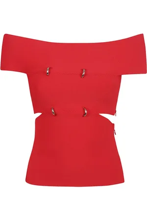 Alexander McQueen Dames, Blouses & Shirts, Rood, Maat: S