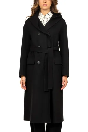 Max Mara Dames, Mantels, Zwart, Maat: S Wol