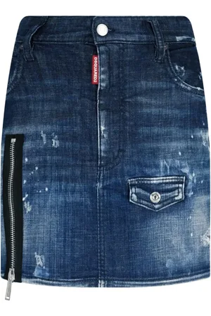 Dsquared2 Dames, Rokken, Blauw, Maat: XS Denim