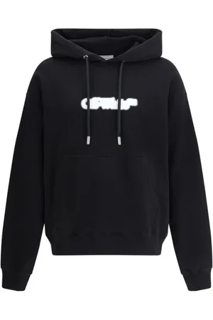 OFF-WHITE Heren, Sweatshirts & Hoodies, Zwart, Maat: L Katoen