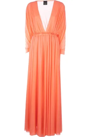 Pinko Dames, Jurken, Oranje, Maat: S