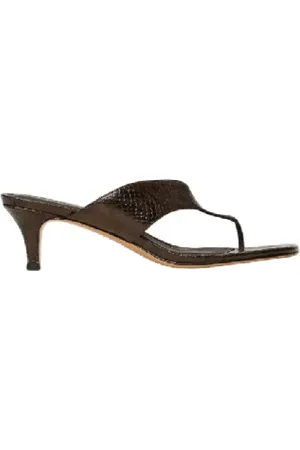 Twin-Set Dames, Schoenen, Bruin, Maat: 38 EU Leer