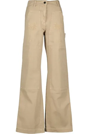 Palm Angels Dames, Broeken, , Maat: XS Katoen